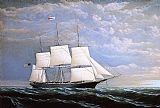 Fairhaven Canvas Paintings - Whaleship 'Syren Queen' of Fairhaven